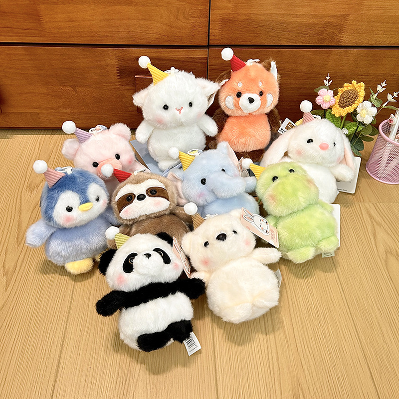 Soft Plush Toy Doll Bag Pendant - Cute Backpack Charm Accessory Decoration for Purse Keychain photo 1