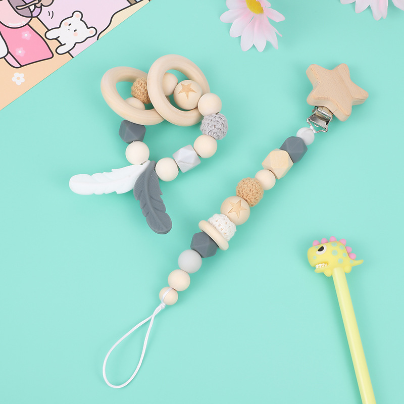 New Childrens Teething Chain Pacifier Teether Toy photo 5