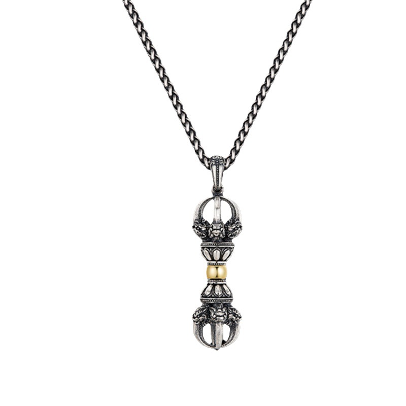 Fashionable Retro Vajra Necklace For Men photo 4