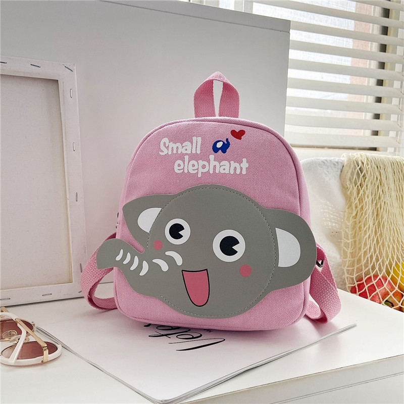 Boys Canvas Backpack Cute Cartoon School Bag photo 4