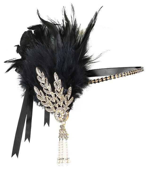 Masquerade Feather Headpiece Cross-Border Vintage Hair Band In European And American Style photo 8