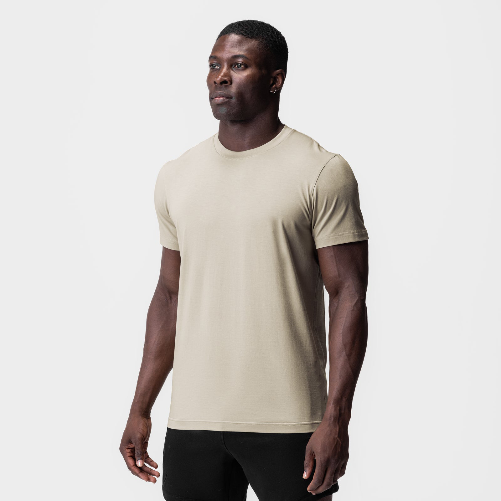 Men's Ice-feel Cotton-polyester Stretch Moisture-wicking Crew-neck T-shirt photo 2