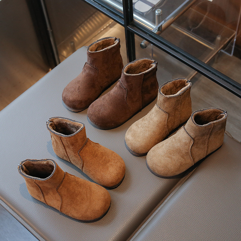 New Winter Versatile British-style Girls Ankle Boots photo 5