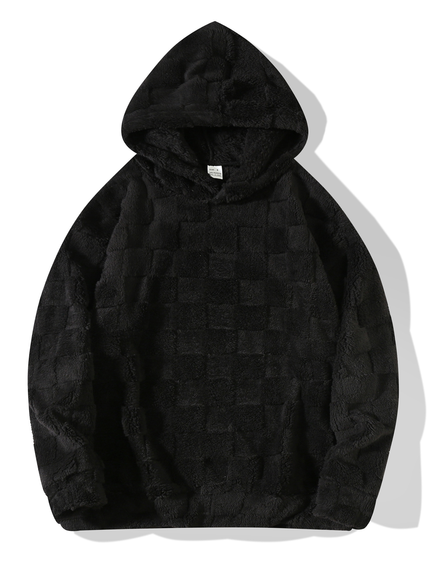 Men's Plaid Loose-fit Hooded Sweatshirt photo 4