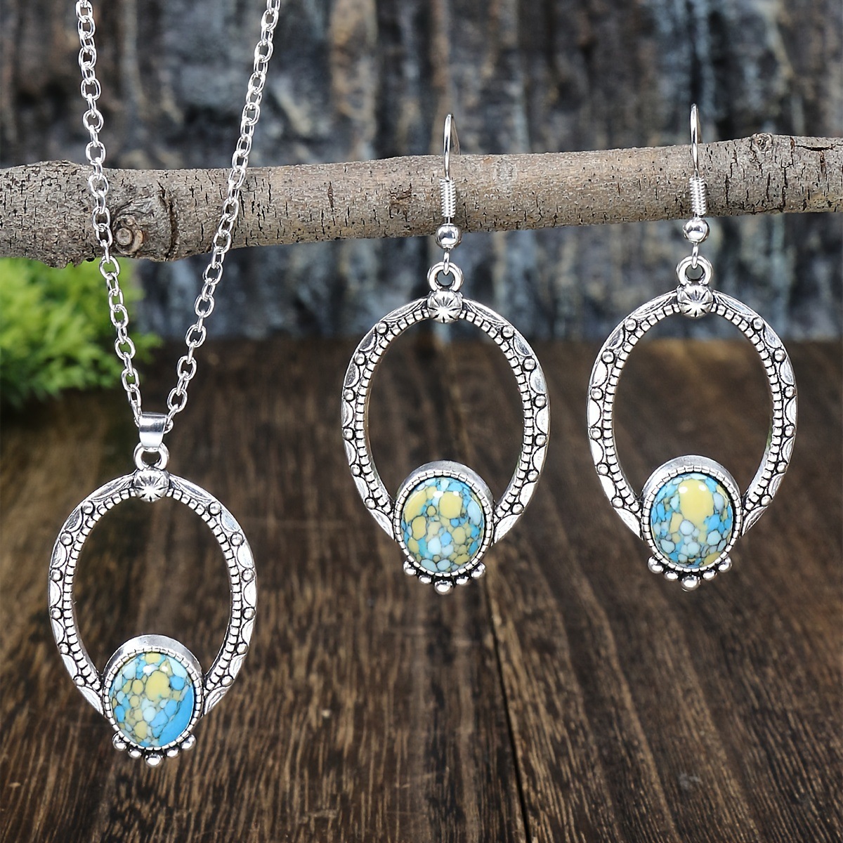 New Vintage Earrings Necklace Exquisite Fashion Necklace Bohemian Party Accessories photo 2