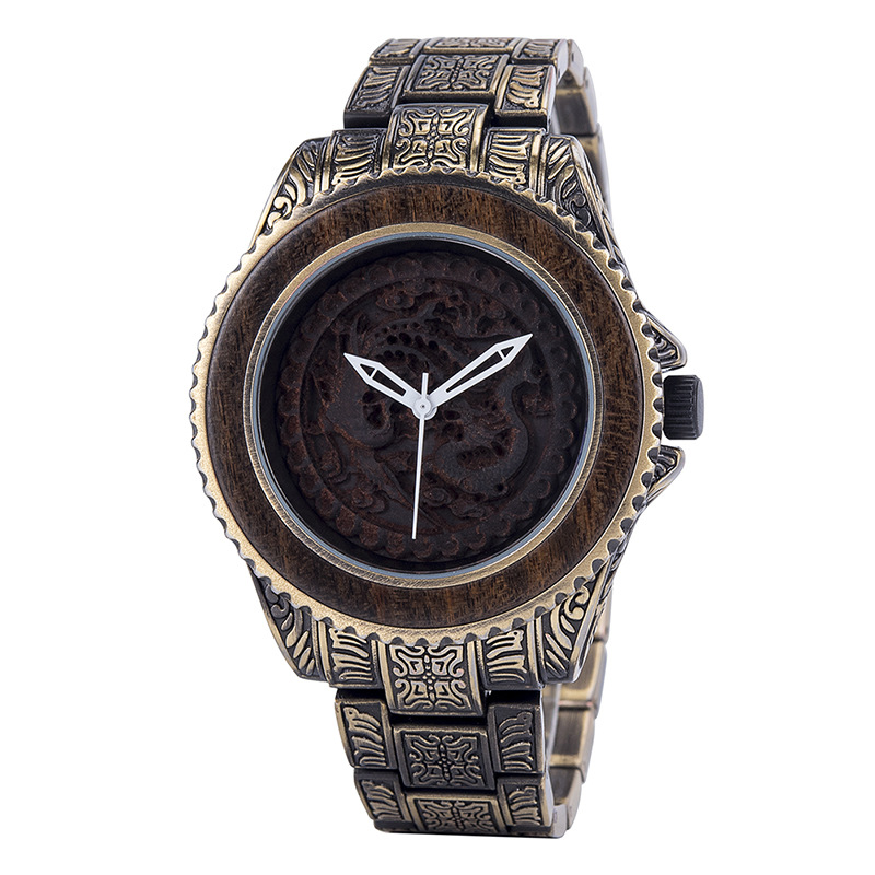 Wooden Watch Quartz Decoration photo 2