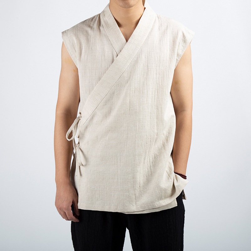 Solid-color Men's Trendy Casual Short-sleeved Shirt photo 3