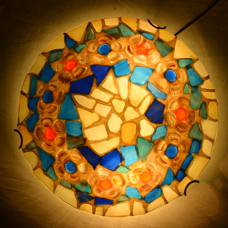 Simple And Creative Colored Glass Ceiling Light photo 2