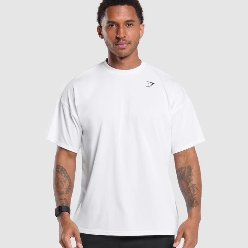 Men's Running Fitness T-Shirt Casual Breathable Loose-Fitting Top photo 5