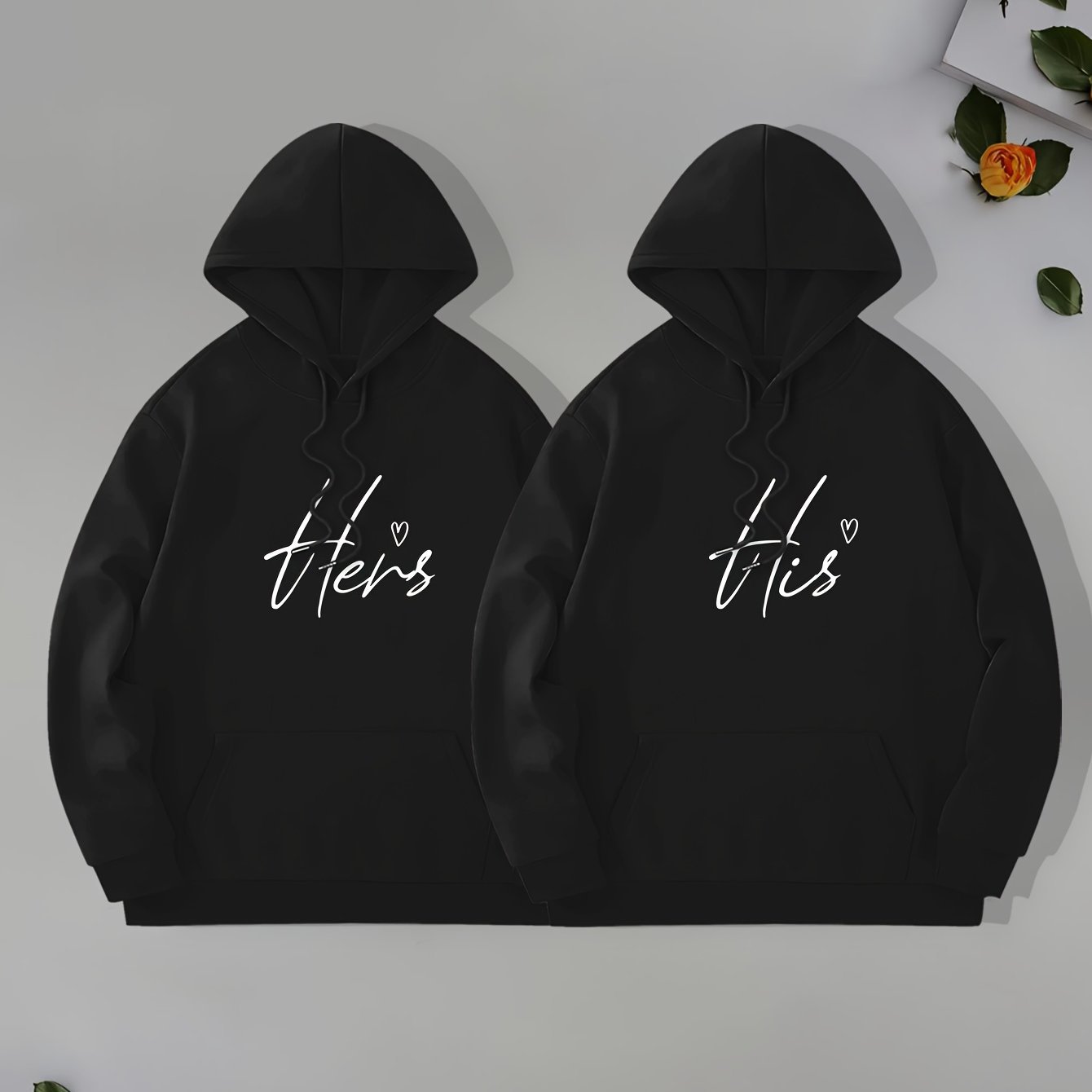 Stylish Casual Loose-fitting Unisex Hoodie For Couples photo 2