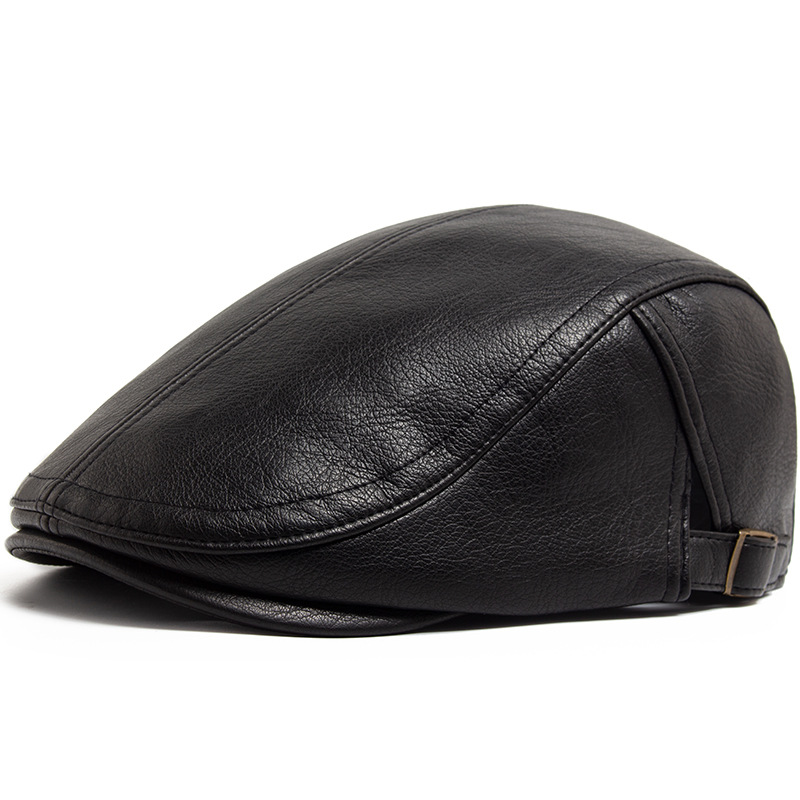British-style Vintage Thickened Warm Mens Beret photo 4
