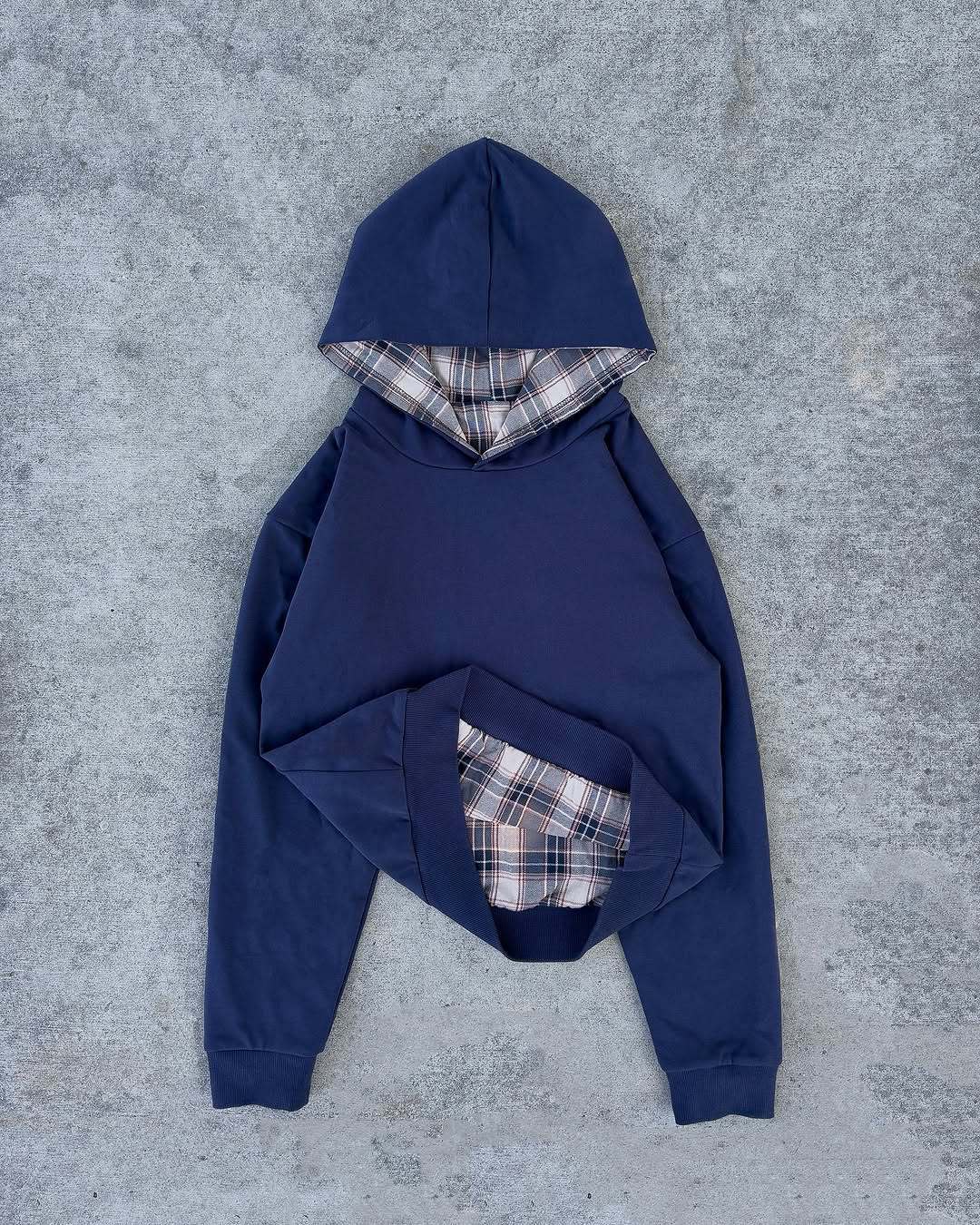 Hip Hop Double-sided Retro Plaid Casual Sweater photo 8