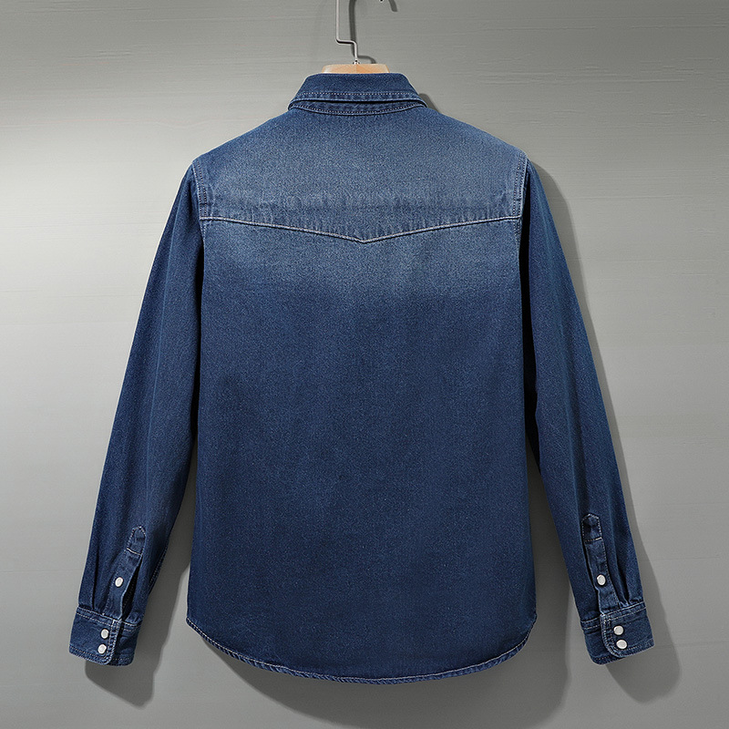 Simple Men's Workwear Shirt For Spring And Autumn photo 8