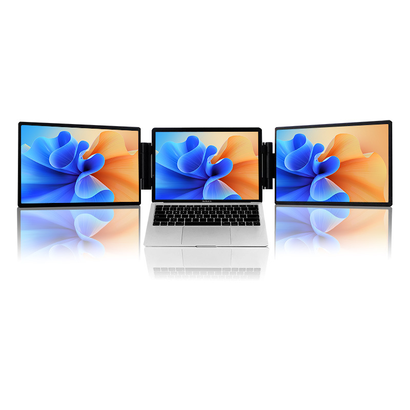 14-inch Dual-Screen Portable Monitor For Laptop External Display Extension photo 2