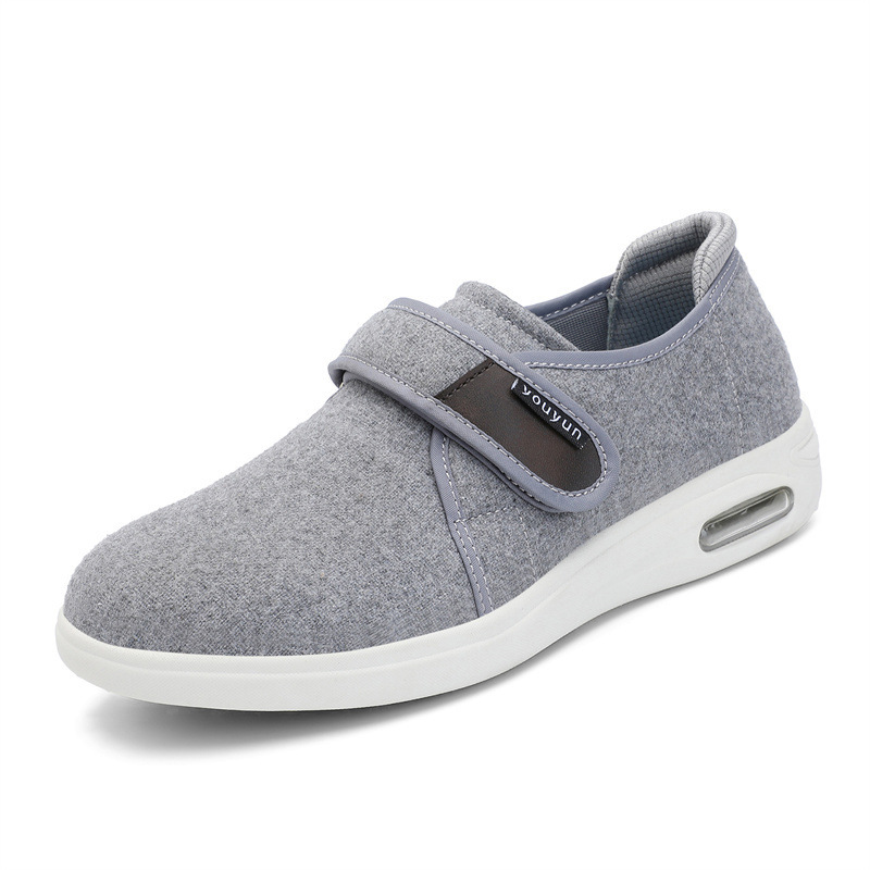 Velcro-closure Mid- To Late-adult Soft-soled Lightweight Non-slip Sneakers photo 6
