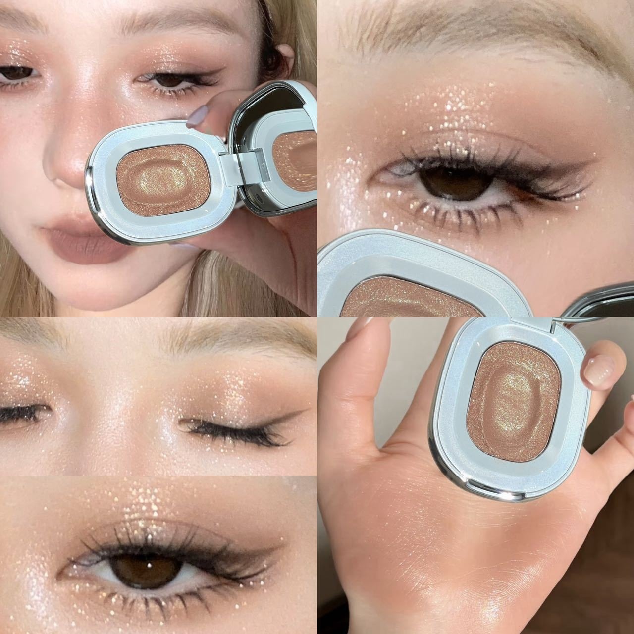 Non-dusting Under-eye Enhancing Brightening Eyeshadow Palette photo 3