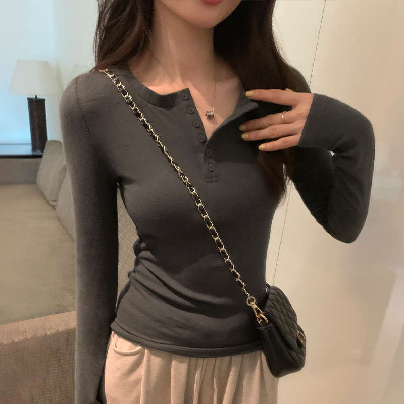 Women's Fashionable Casual Bottoming Shirt photo 5