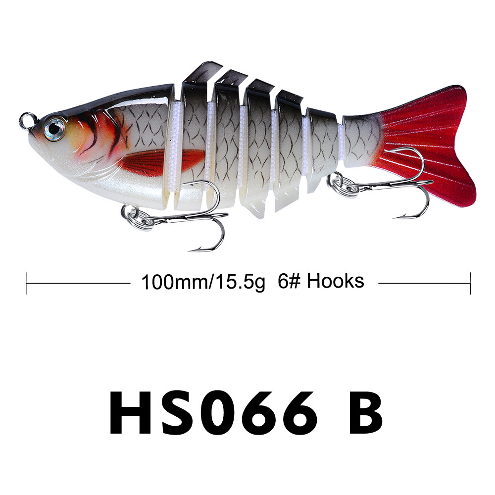 10cm Lure Fishing Bait Plastic Hard Bait Multi-Section Fish With 7 Segments photo 5