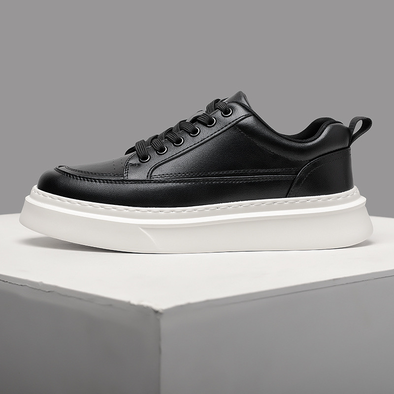 White Sneakers Mens Skate Sports Casual Shoes Mens Breathable Trendy Shoes photo 2