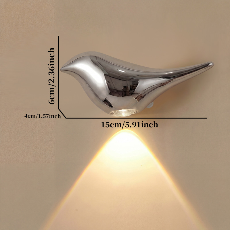 Wireless Emergency Dimming LED Bird Night Light With Human Body Sensor photo 3