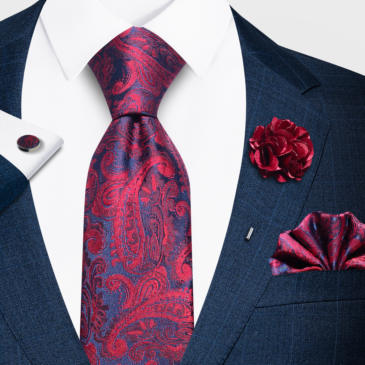 Tencel Jacquard Business Formal Necktie photo 1