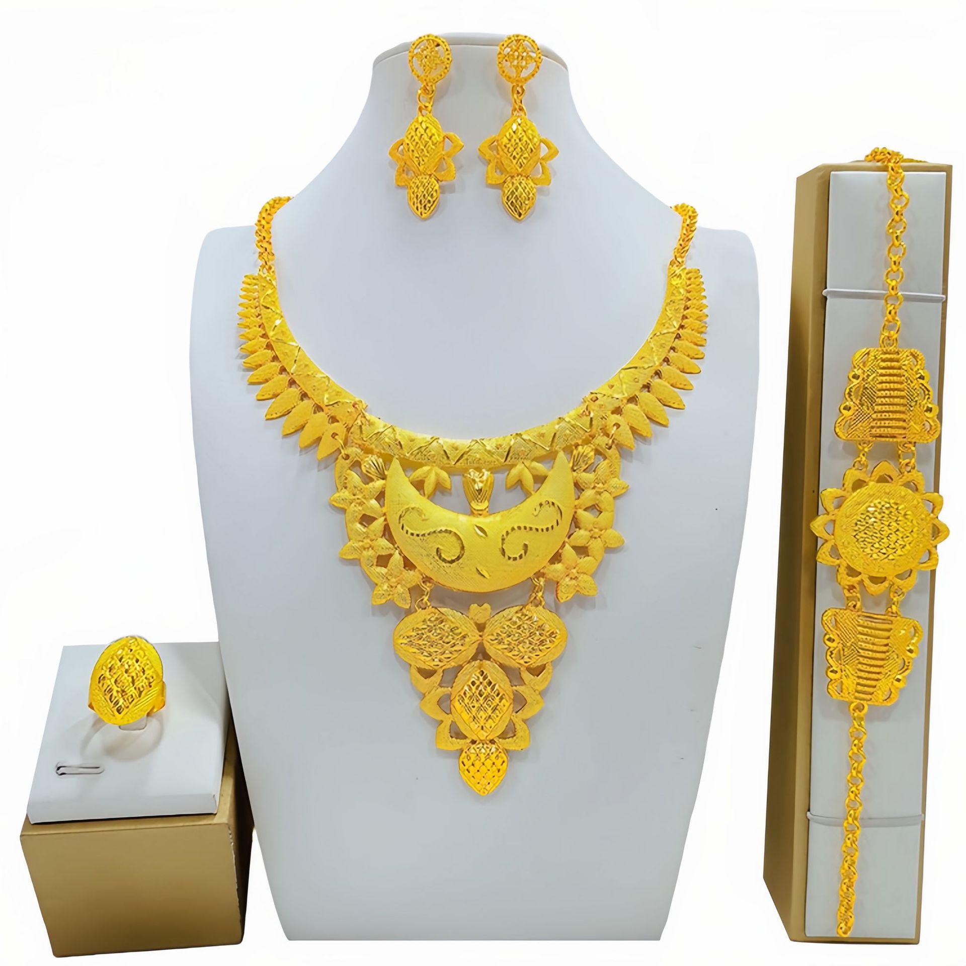 Women's Fashion All-match Jewelry Mirror Jewelry Suit photo 2