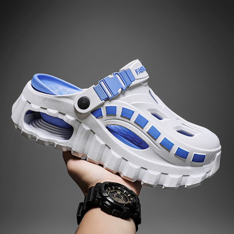 Mens Outdoor Driving And Casual Wear Cushioned Closed-toe Sports Slippers photo 3