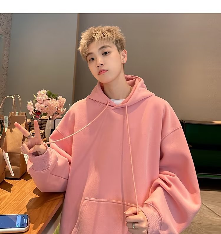 Men's Loose-fitting Pullover Hoodie photo 8