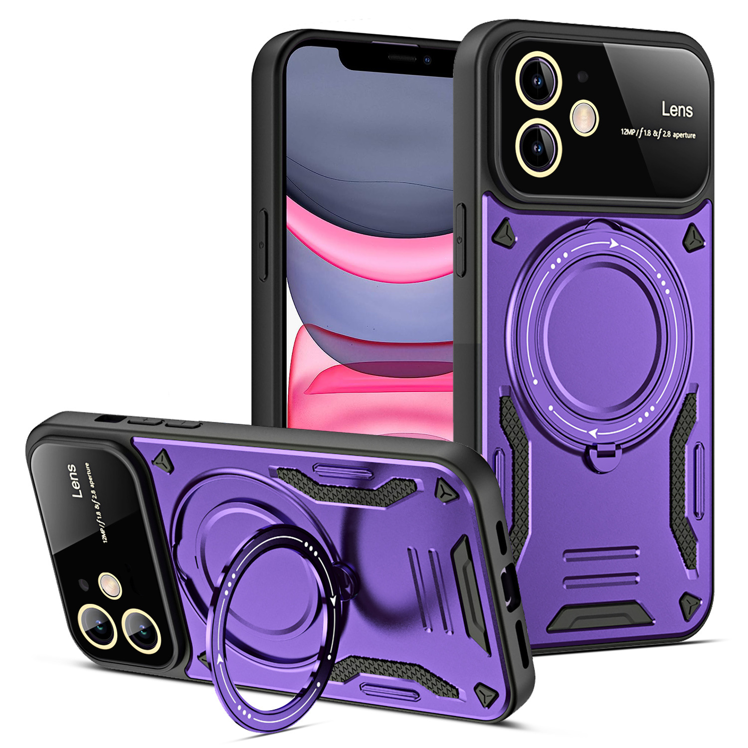 U-shield Large Window Magnetic Bracket Phone Case Advanced Sense Protective Cover photo 5