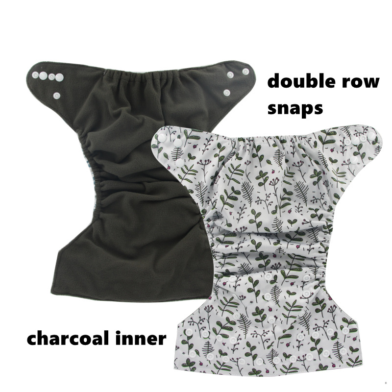 Floral Patterned Breathable Leak-proof Baby Diaper Covers Washable Baby Cloth Diapers photo 5