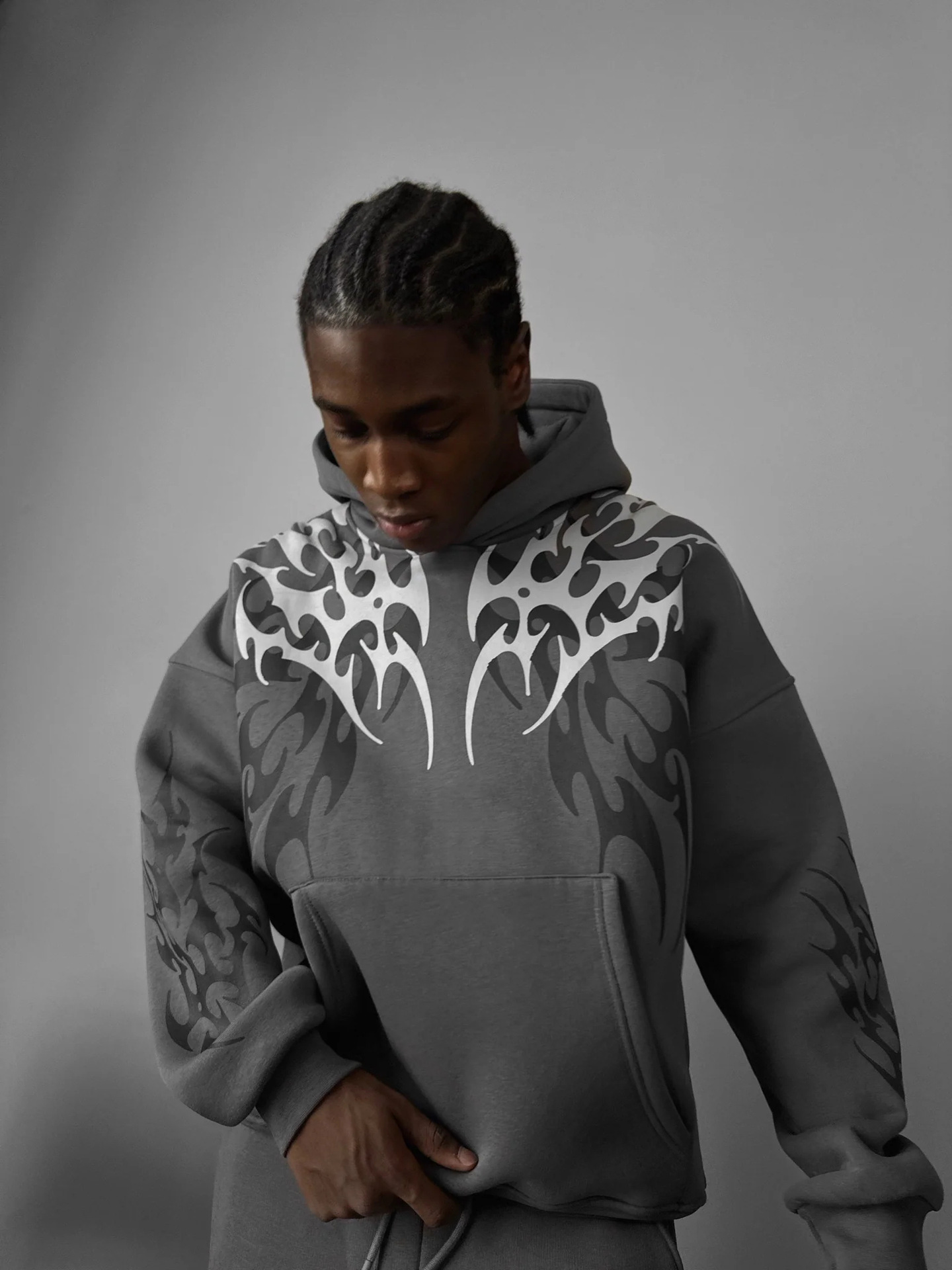 Printed Pullover Unisex Street Hoodie photo 5