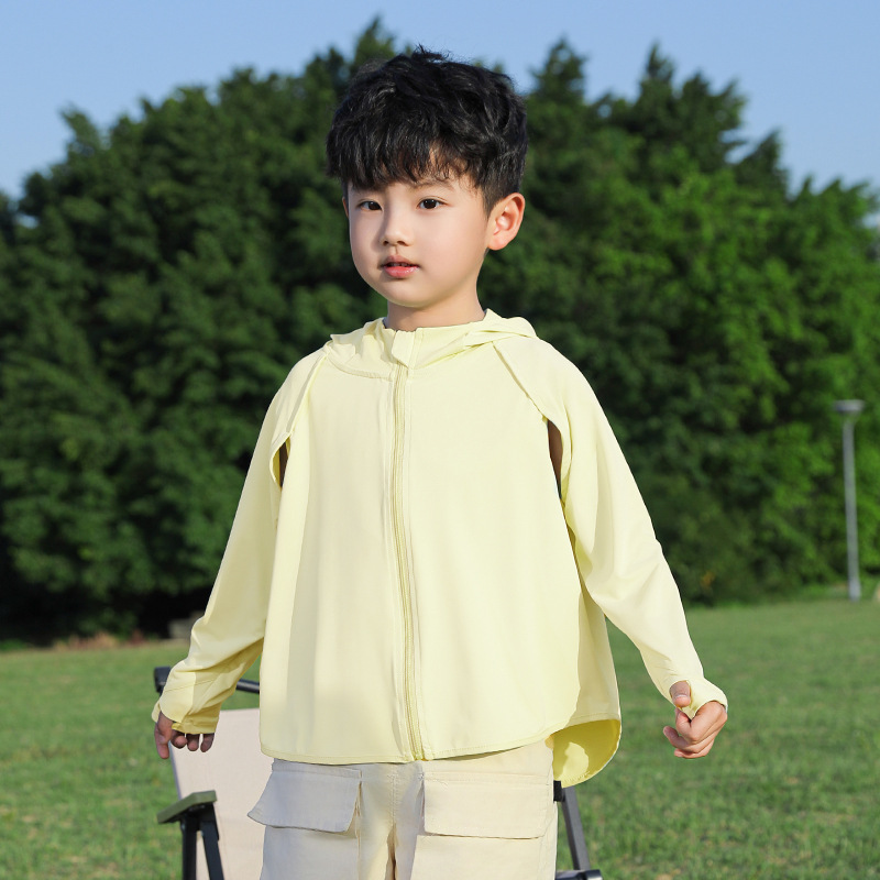 Lightweight Breathable UV-protective Loose-fitting Sun-protective Jacket For Boys photo 5