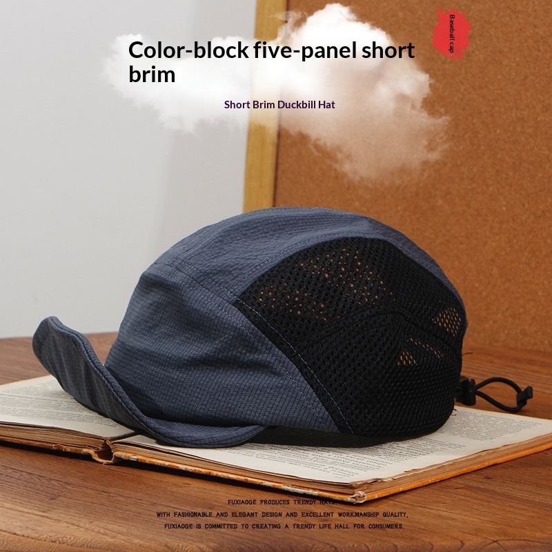 Breathable American-style Short-brim Hat For Men photo 3