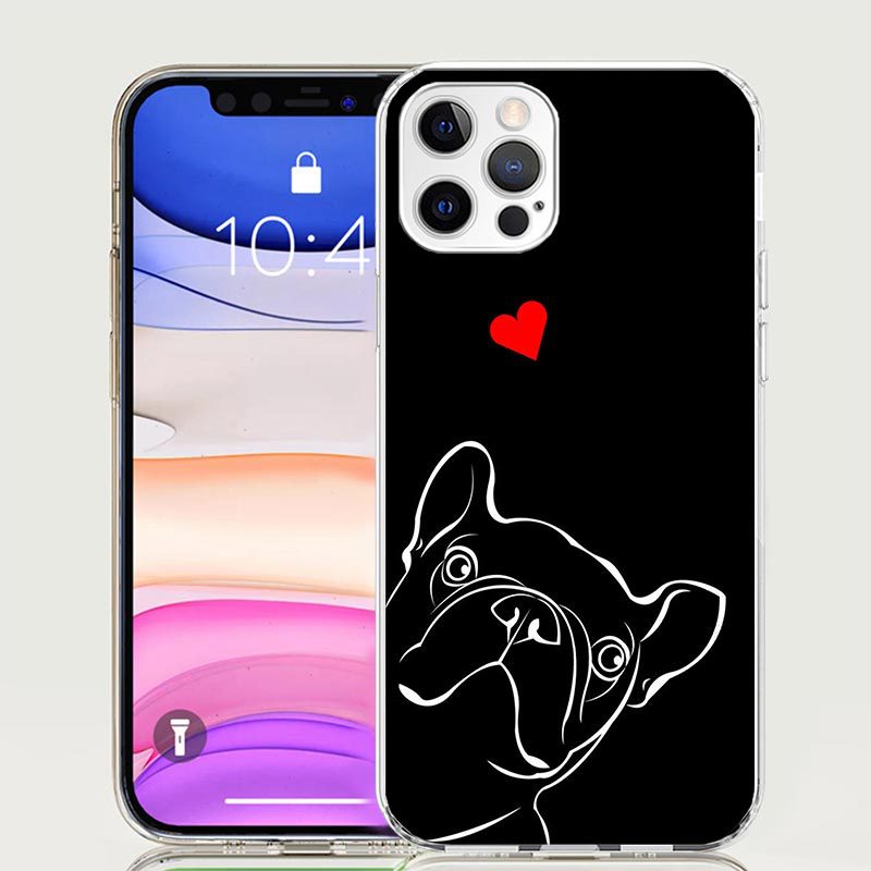 Creative Art Line Dog Heart Phone Case photo 6