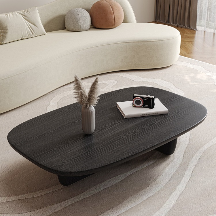 Wabi-sabi-style Solid Wood Coffee Table Vintage Japanese Tea Table photo 1