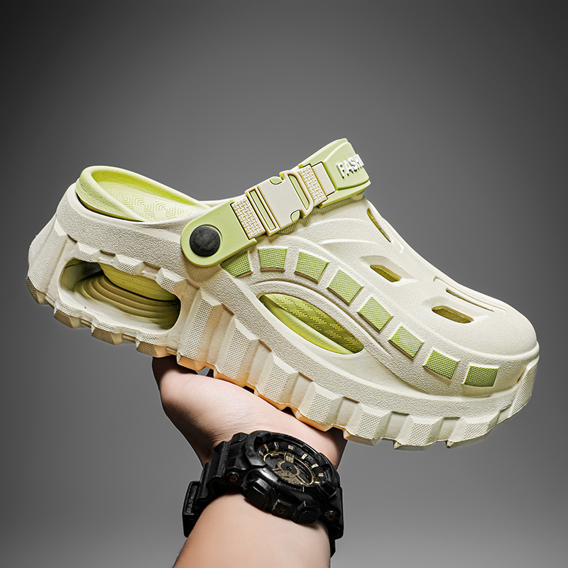 Mens Outdoor Driving And Casual Wear Cushioned Closed-toe Sports Slippers photo 4