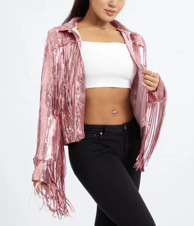 Sequin Top Same Style As The Stars For Stage Performances photo 3