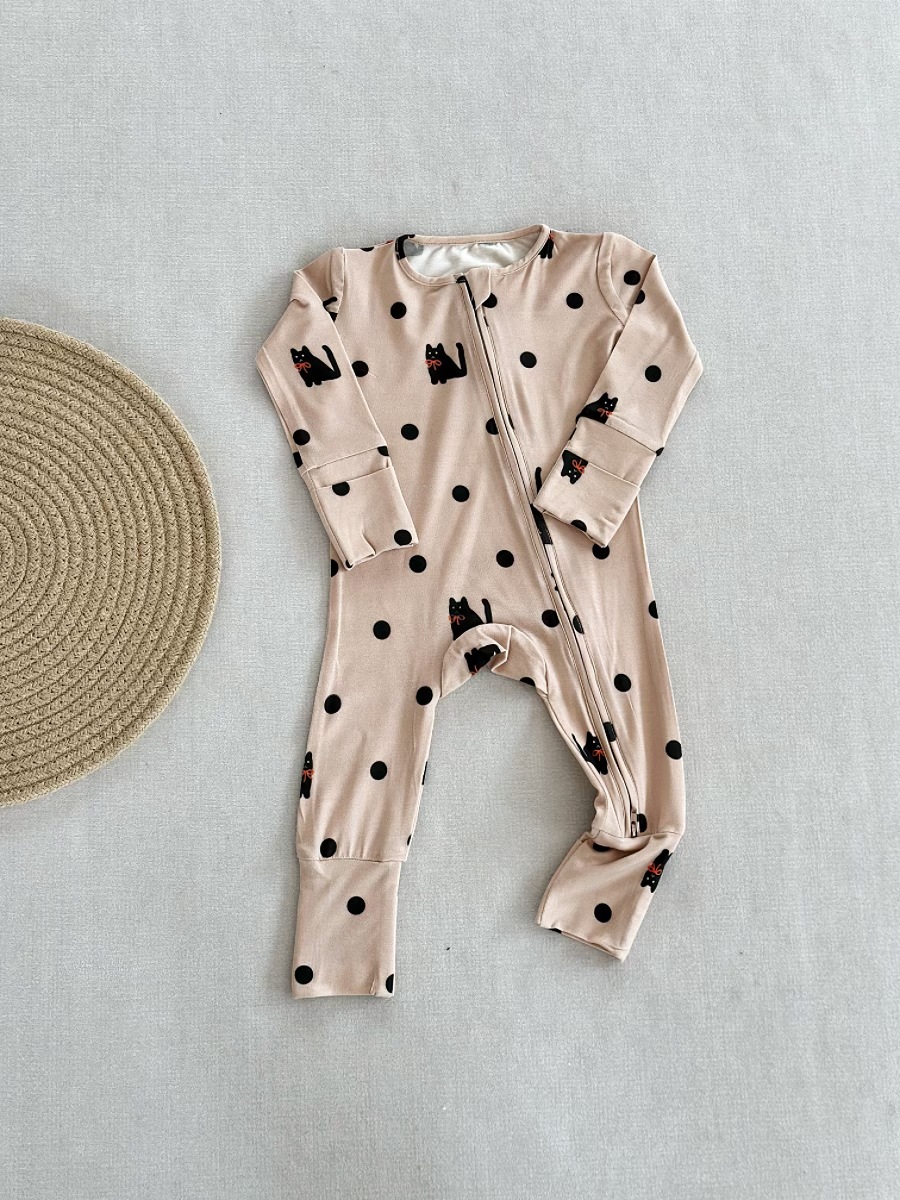 Bamboo Fiber Onesie European And American Style For Infants And Toddlers photo 3