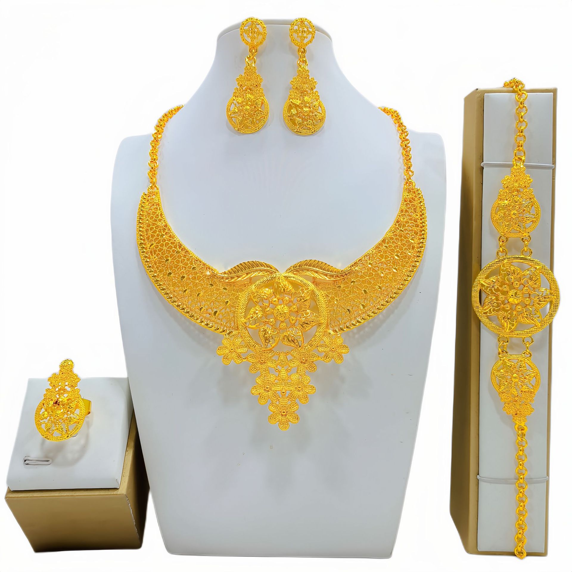 Women's Fashion All-match Jewelry Mirror Jewelry Suit photo 4