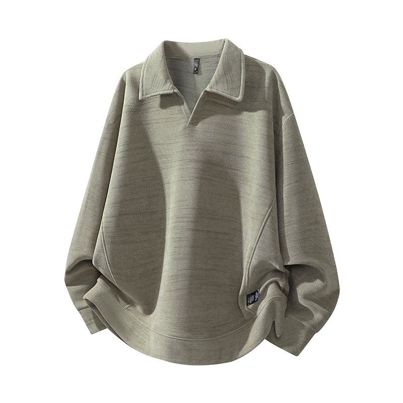 Mens Casual Long-Sleeve Lapel Top For Autumn And Winter photo 2