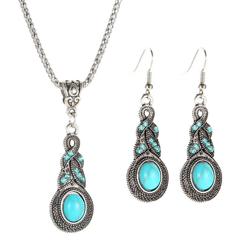 New Vintage Earrings Necklace Exquisite Fashion Necklace Bohemian Party Accessories photo 3