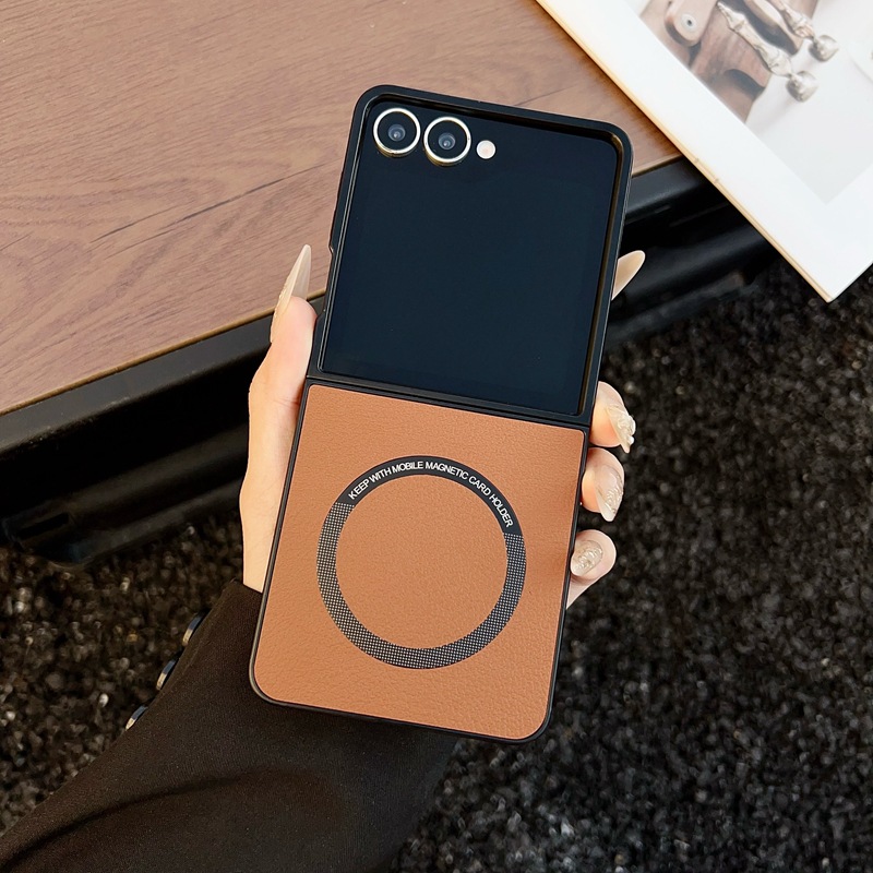 Business-style Leather-texture Magnetic Phone Case photo 3