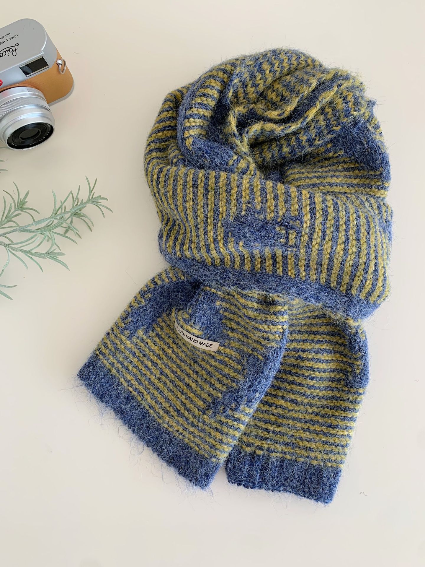 Women's Simple And Versatile Star Knitted Winter Scarf photo 4
