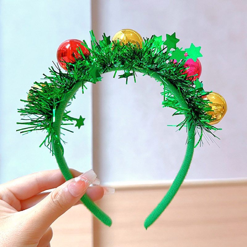 Christmas Tree Headband Women's Cute Bow Hair Accessory photo 4