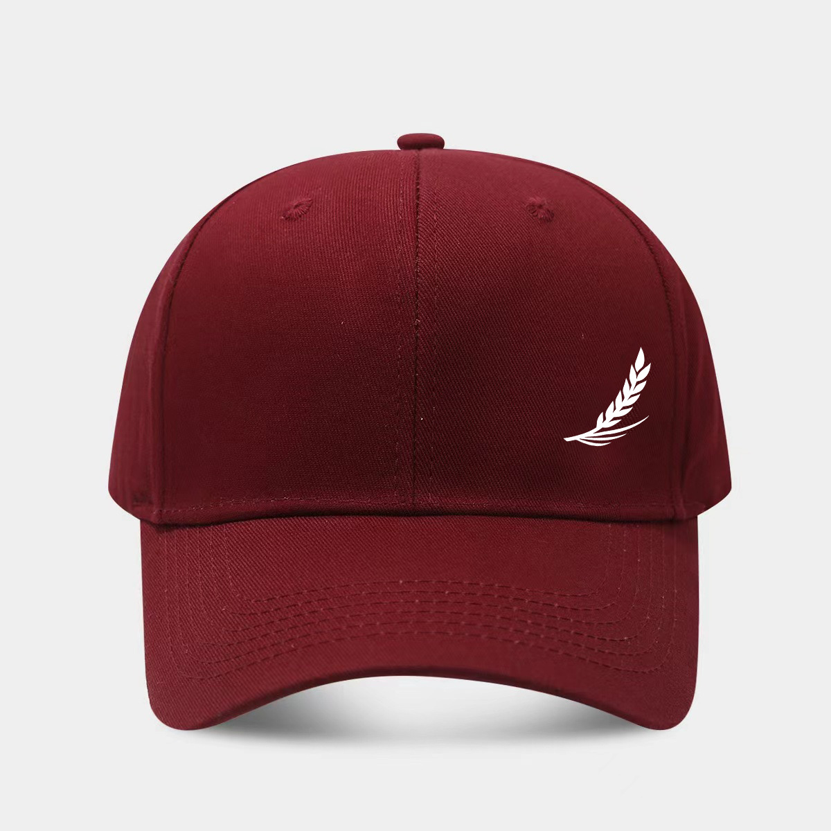 Side-hemmed Wheat-ear Print Baseball Cap For Men Outdoor Casual Style photo 4