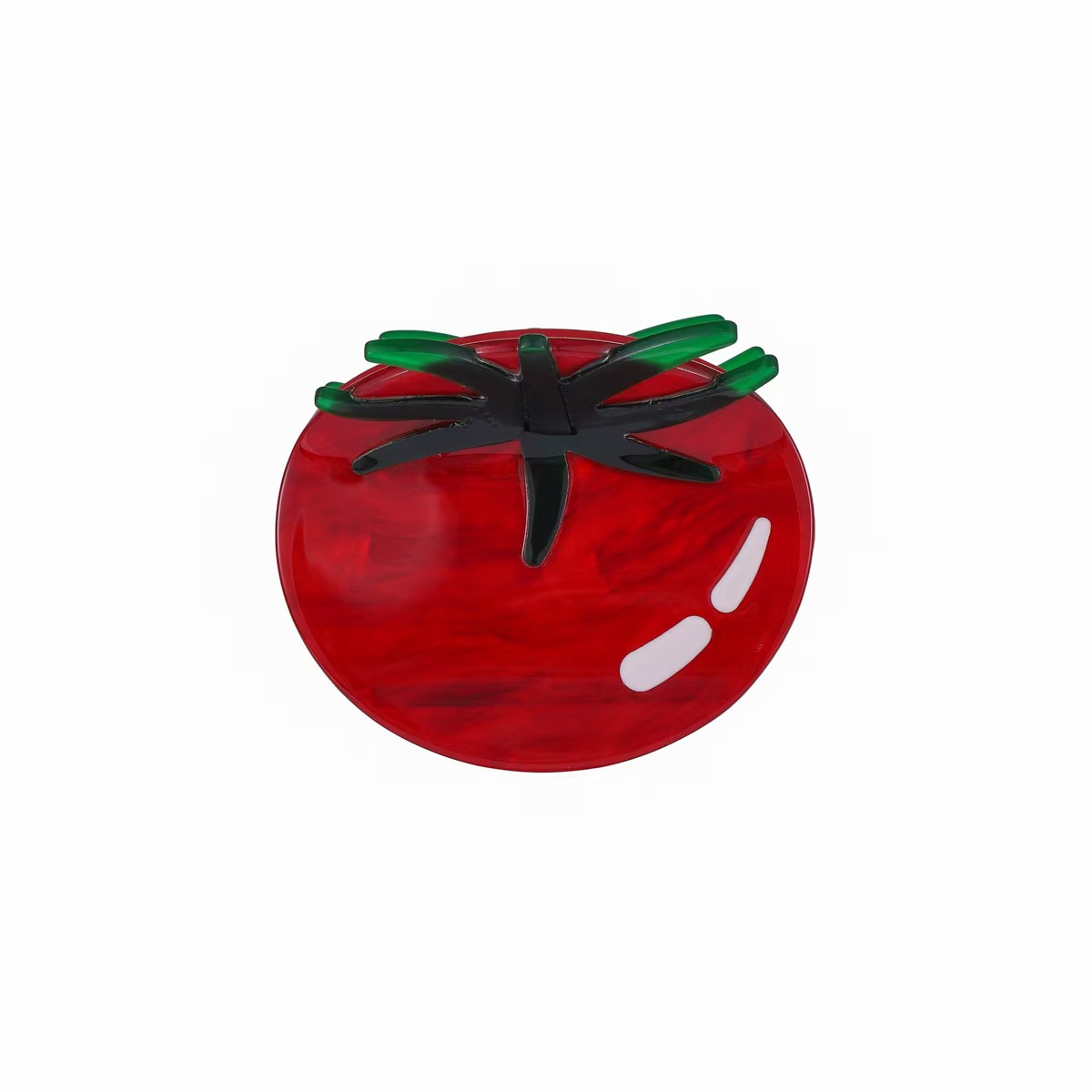 Tomato-colored Womens Fashionable Updo High-end Elegant Headpiece Shark Clip photo 2