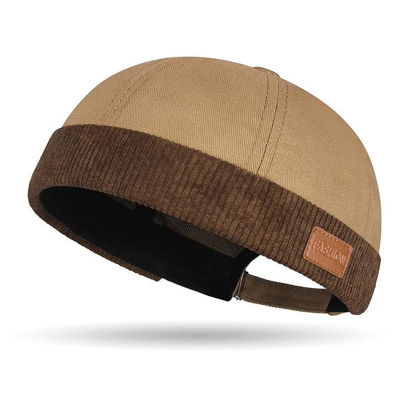 Color-block Patchwork Corduroy Casual Cap photo 2