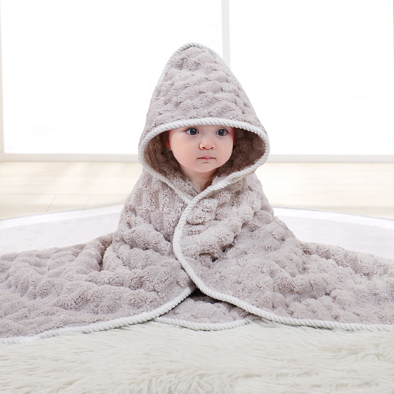 Children's Cartoon Hooded Bathrobe Blanket photo 3