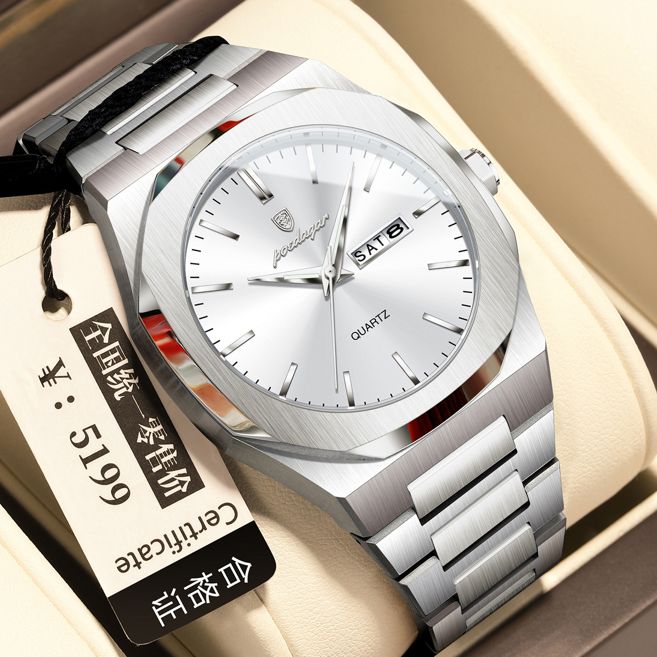 Men's Waterproof Luminous Quartz Watch photo 6