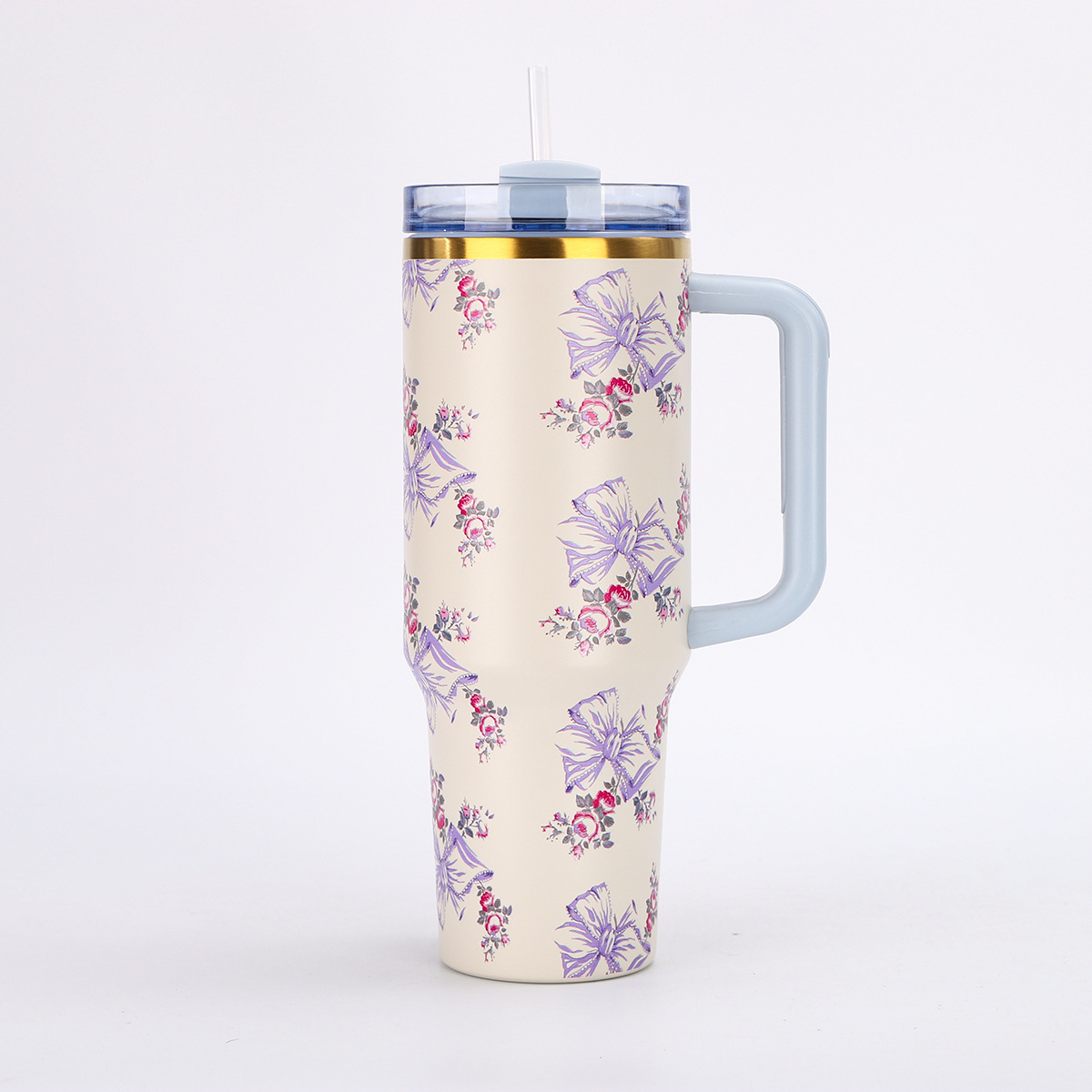 Portable Car Ice Tumbler With Straw Stainless Steel Insulated Cup photo 8